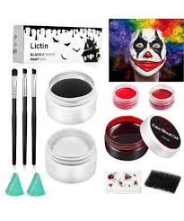 lictin halloween clown makeup kit