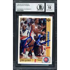 We did not find results for: Dennis Rodman Autographed 1991 92 Upper Deck Card 185 Detroit Pistons Auto Grade 10 Beckett Bas 12518852