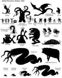 Cthulhu Mythos Monster Size Chart Lovecraft Cthulhu
