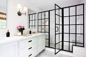 Black Framed Shower Doors