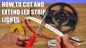 how to cut led strip lights and extend