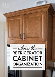 how to organize cabinets above the