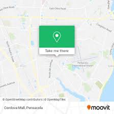 to cordova mall in pensacola by bus