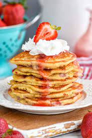 strawberry pancakes simple joy