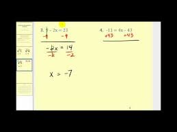 Two Step Equations With Addition And