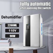 2200ml Portable Dehumidifier W Drain