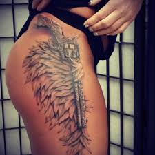 Ribs gun tattoo yes, gun tattoos are favored among men. Tattoo Uploaded By Tara Like Pistol Angelwings Thightattoo Holster 42756 Tattoodo