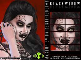 the sims resource black widow makeup