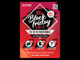 free black friday flyer template psd