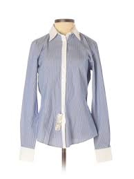 Details About Nwt Brooks Brothers Women Blue Long Sleeve Button Down Shirt 2 Petite