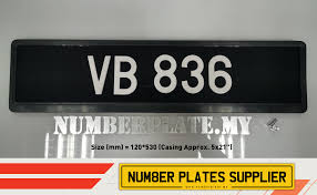 Register car plate number can be hold for whole life. 5x21 Car License Plate With Plate Cover Jpj Standard Car Number Plate Lazada