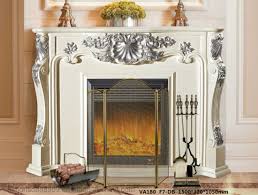 Stone Fireplace Mantel Natural White