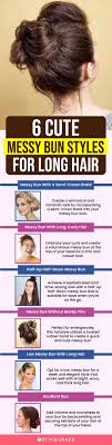 how to do a messy bun with long hair
