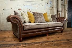 Mink Velvet Chesterfield Sofa