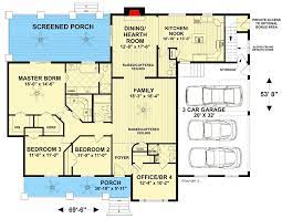 House Plan With 3 Car Garage