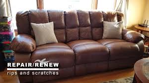 how to repair rips on a leather couch