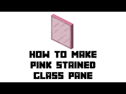 Make Pink Stained Glass Pane