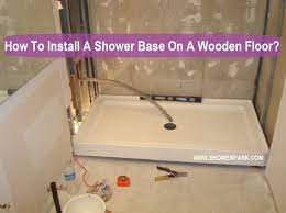 how to install a shower base on a