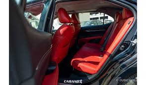 new toyota camry xse hybrid black red