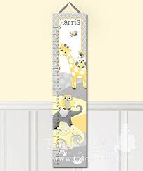 Canvas Growth Chart Mommy And Me Woodland Forest Critter