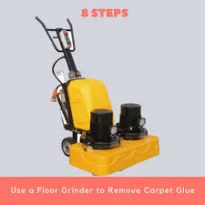 floor grinder to remove carpet glue