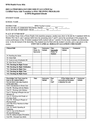 cna to hha skills checklist fax email