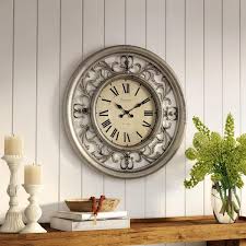 Wall Clock Platinum Finish Ba6003p