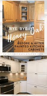 I've done it many times myself and i know many of you have as well. Bye Bye Honey Oak Kitchen Cabinets Hello Brighter Kitchen