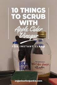 apple cider vinegar for instant clean