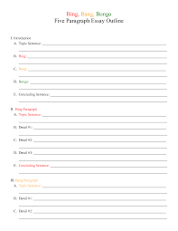 Blank Outline Template        Free Sample  Example  Format Download