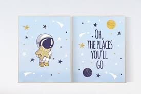 Outer Space Nursery Wall Art Oh The