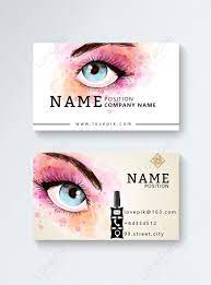 makeup artist business cards template