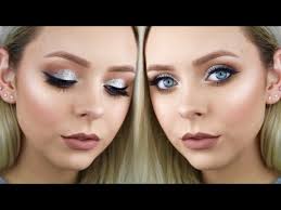 dramatic silver prom makeup tutorial