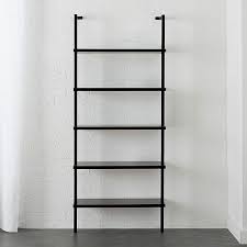 Stairway Black Wall Mounted Bookcase