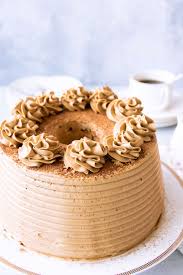 coffee chiffon cake with the perfect