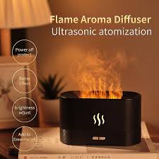 Essential Oil Diffuser With Flame Night