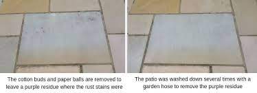 removing rust stains from marble