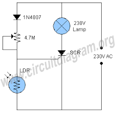 Automatic Night Lamp 230v Electronic Circuit Projects Electronic Schematics Night Lamps