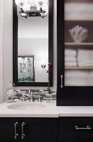 Black Bath Vanity Cabinets With Frosted