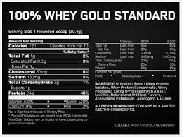 optimum nutrition gold standard whey