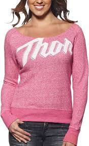 Thor Chest Protectors Thor Script Off Shoulder Ladies Pink