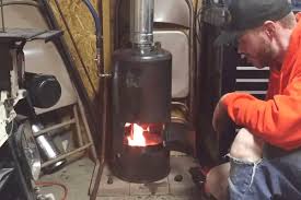 waste oil burning heater for garage