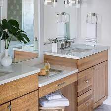 Dual Bath Vanity With Drop Down Middle