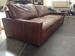 9ft Braxton Twin Cushion Leather Sofa