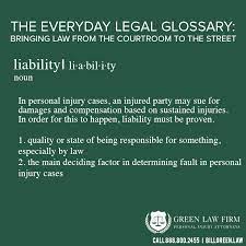 Check spelling or type a new query. The Definition Of Liability And Why It Matters In Personal Injury Law