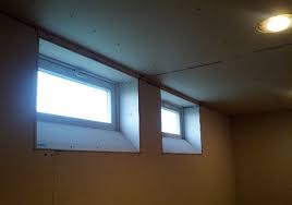 angled basement windows
