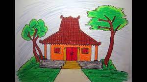 Ada berbagai macam jenis sketsa mewarnai gambar hitam putih untuk anak, diantaranya adalah mewarnai gambar lingkungan. 61 Gambar Rumah Joglo Anak Tk Hd Gambar Pixabay