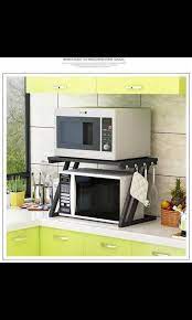 kitchen microwave oven storage rack tv