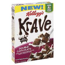 kellogg s krave double chocolate cereal