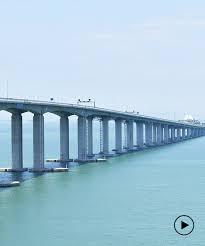 world s longest sea bridge opens